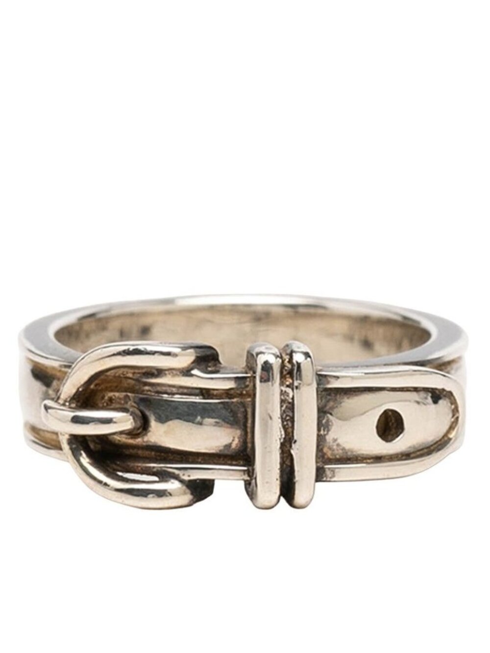 Hermes Ceinture Belt Ring 51 Silver